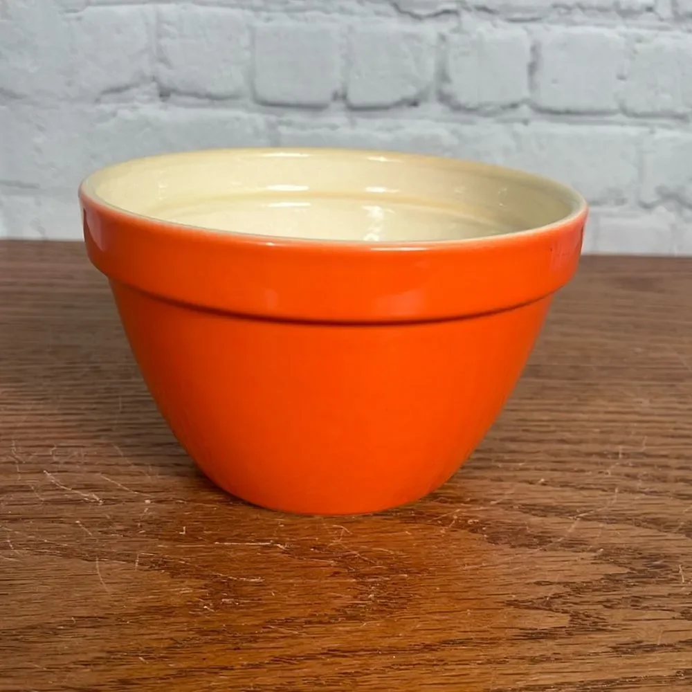 Crate&Barrel Portugal 5.5” Orange Addison Mixing Nesting Bowl